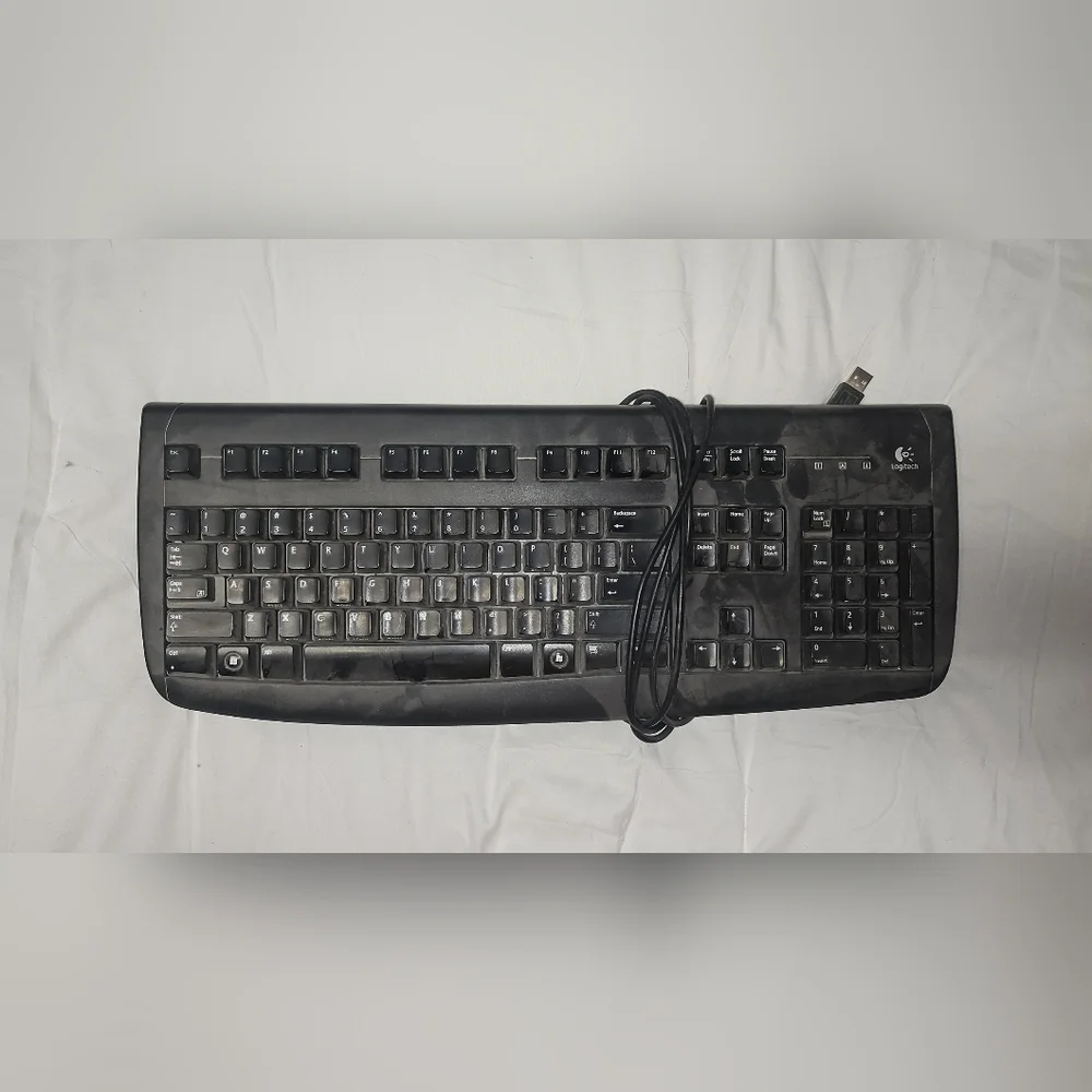 Logitech Black Wired Keyboard